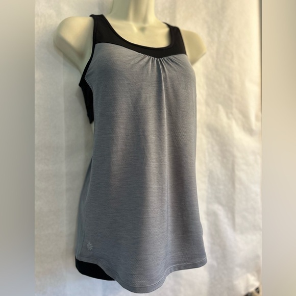 Athleta Freedom Super Charged mesh tank w/ built in sports bra Sz-S Z3 - Picture 3 of 11